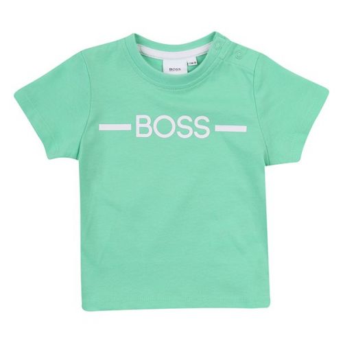 Toddler Green Branded Chest S/s T Shirt 109488 by BOSS from Hurleys
