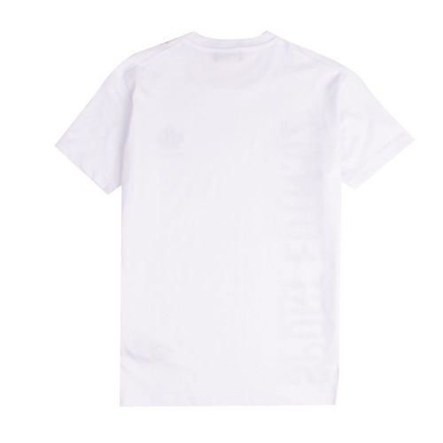 Boys White Sports Vertical Logo S/s T Shirt 75407 by Dsquared2 from Hurleys