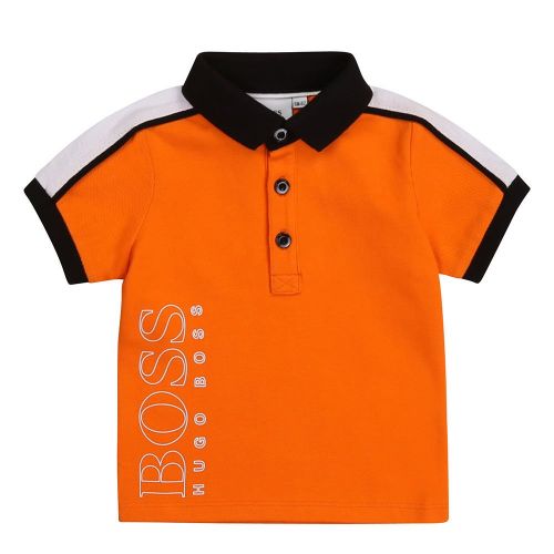 Toddler Orange Vertical Logo S/s Polo Shirt 78399 by BOSS from Hurleys