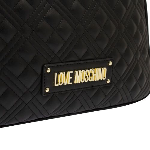 Womens Black Quilted Dome Shoulder Bag 86349 by Love Moschino from Hurleys