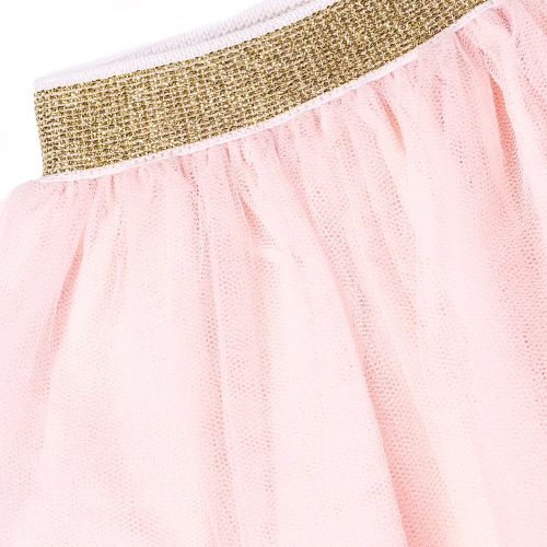 Baby Pale Pink Metallic Trim Frill Skirt 65591 by Billieblush from Hurleys