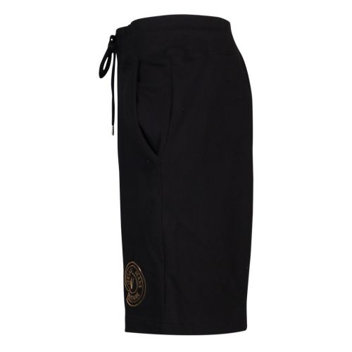 Mens Black/Gold Emblem Sweat Shorts 102839 by Versace Jeans Couture from Hurleys