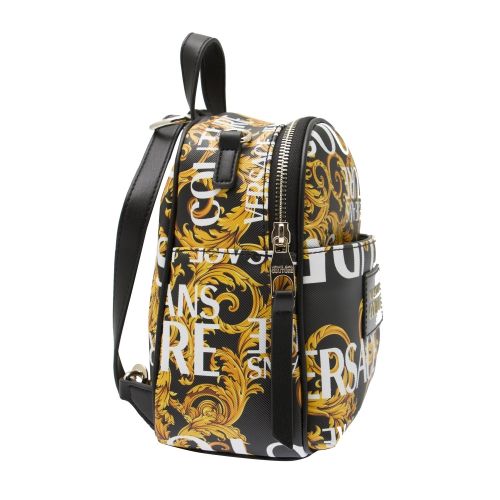 Womens Black/Gold Baroque Print Backpack 43799 by Versace Jeans Couture from Hurleys
