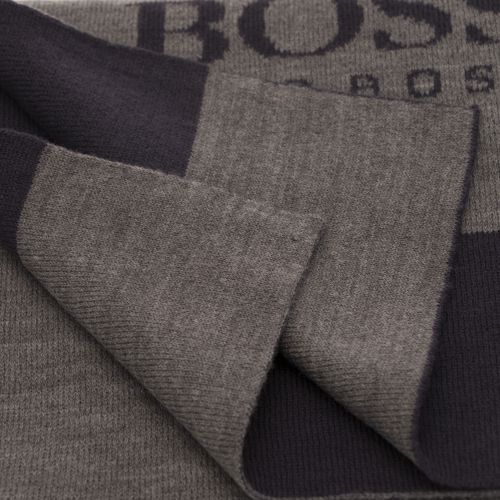 Athleisure Mens Navy Scarf-Ciny Knitted Scarf 31988 by BOSS from Hurleys