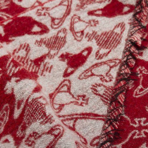 Womens Red Two Point Silhouette Orb Scarf 92991 by Vivienne Westwood from Hurleys