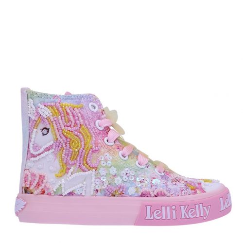 Girls Multi/Pink Unicorn Mid Boots (26-35) 104944 by Lelli Kelly from Hurleys