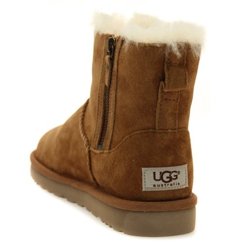 Australia Womens Chestnut Classic Mini Double Zip Boots 73119 by UGG from Hurleys