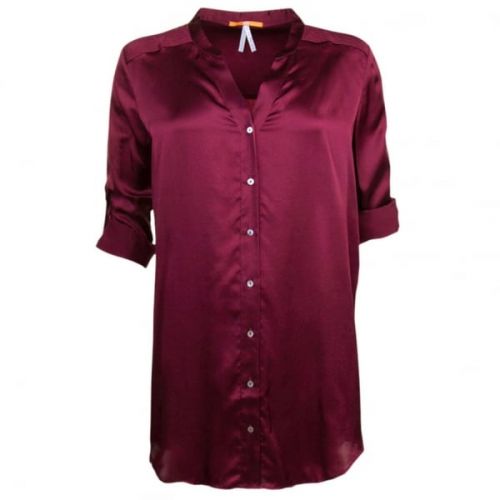 Womens Dark Red Ejustere_5 Blouse 12913 by BOSS from Hurleys