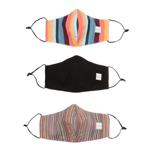 Multi Stripe 3 Pack Face Masks 92688 by PS Paul Smith from Hurleys