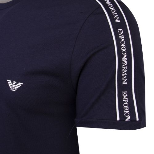 Mens Marine Logo Tape S/s T Shirt 58798 by Emporio Armani Bodywear from Hurleys