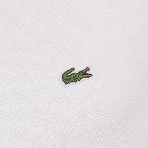 Mens White Tipped Slim S/s Polo Shirt 71260 by Lacoste from Hurleys