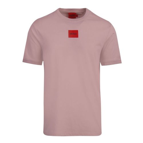 Mens Dusky Pink Diragolino212 Patch S/s T Shirt 88136 by HUGO from Hurleys
