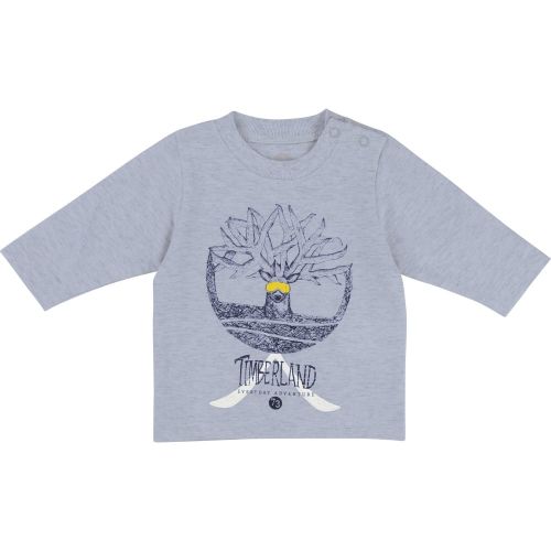 Baby Pale Blue Tree L/s T Shirt 13368 by Timberland from Hurleys