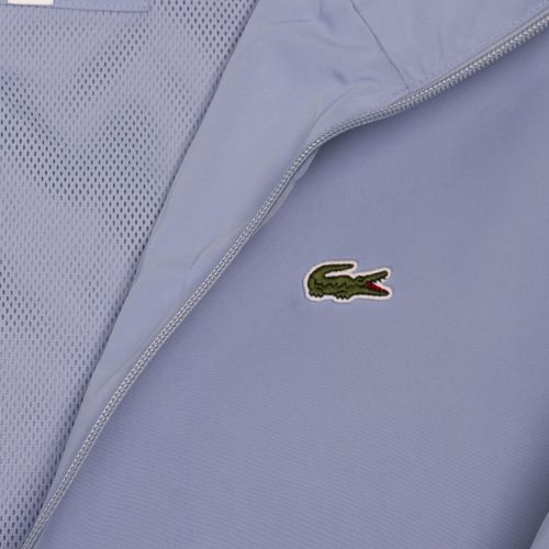 Mens Pale Blue Branded Zip Thru Jacket 38506 by Lacoste from Hurleys