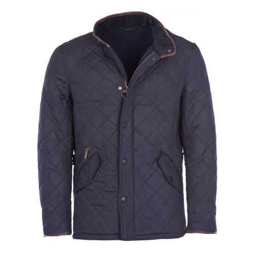 Barbour Jacket Mens Navy Powell Quilted | Hurleys