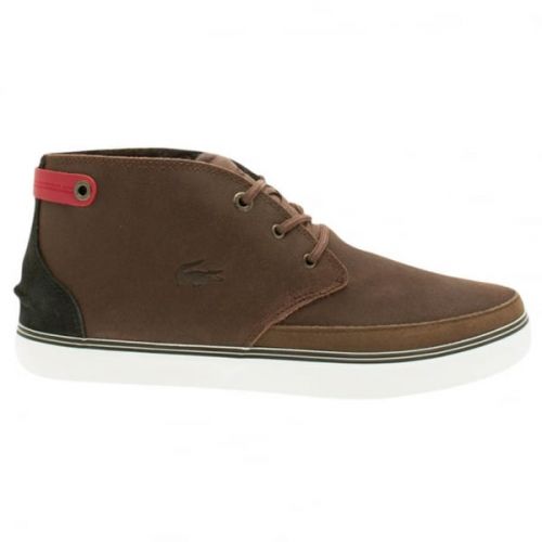 Mens Dark Brown Clavel Trainers 19267 by Lacoste from Hurleys