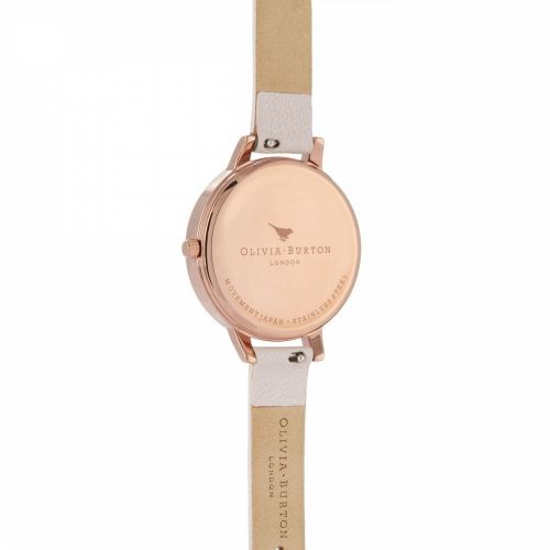 Womens Nude Mother Of Pearl Pink & Rose Gold Watercolour Florals Watch 33896 by Olivia Burton from Hurleys