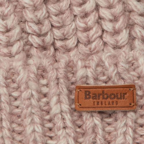 Womens Pale Pink Rothbury Beanie 94372 by Barbour from Hurleys