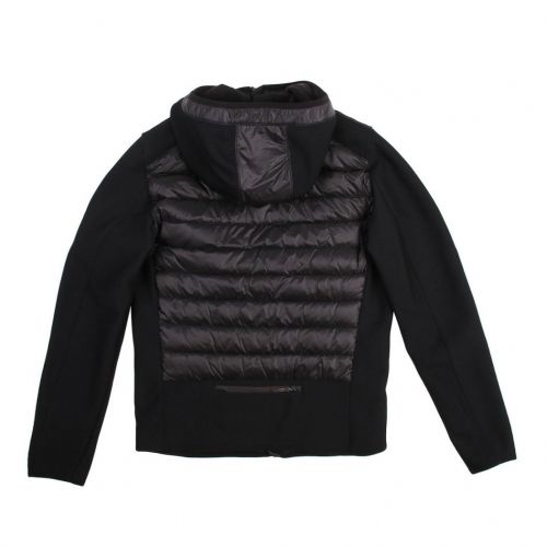 Boys Black Nolan Hybrid Hooded Jacket 94531 by Parajumpers from Hurleys