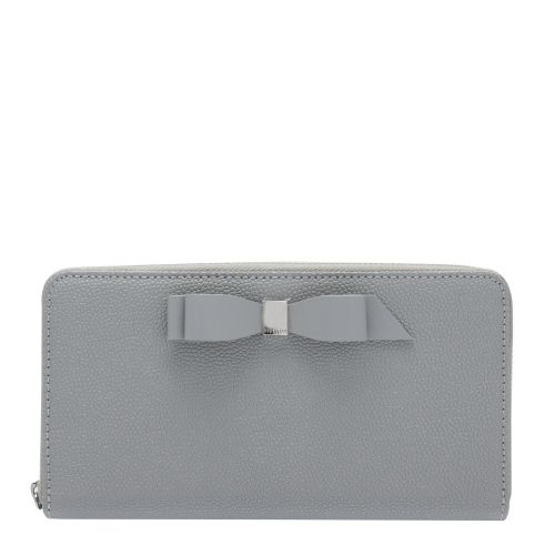 Womens Grey Aine Bow Zip Around Matinee Purse 40463 by Ted Baker from Hurleys