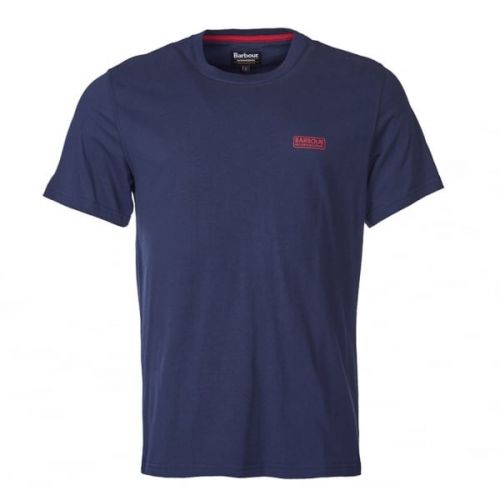 Mens Navy International Small Logo S/s T Shirt 64685 by Barbour International from Hurleys