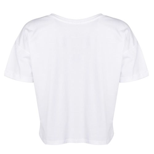 Womens Bright White Teco-22 Cropped S/s T Shirt 20650 by Calvin Klein from Hurleys