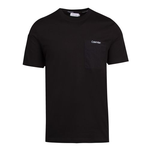 Black Nylon Pocket S/s T Shirt 56159 by Calvin Klein from Hurleys