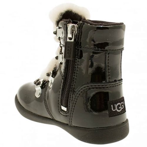Toddler Black Ager Patent Boots (5-11) 16127 by UGG from Hurleys