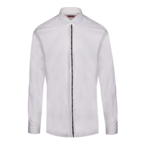Mens White Ed Trim L/s Shirt 42663 by HUGO from Hurleys