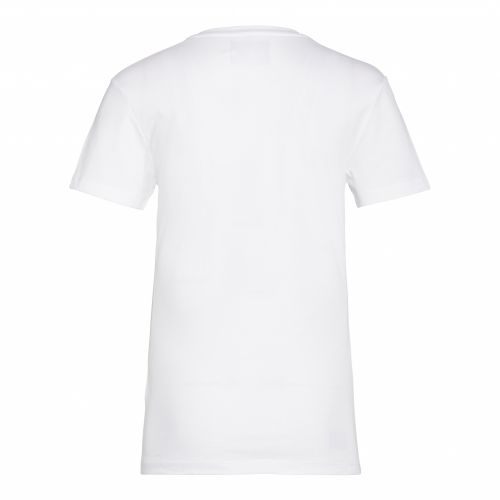 Womens Bright White/Blue Degrade Logo Slim Fit S/s T Shirt 39048 by Calvin Klein from Hurleys