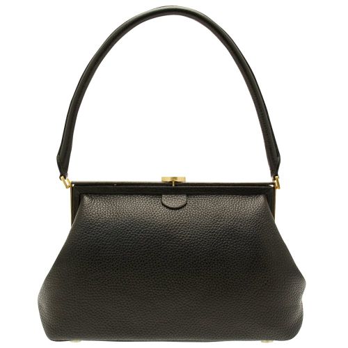 Womens Black Grainy Leather Tabitha Shoulder Bag 72720 by Lulu Guinness from Hurleys