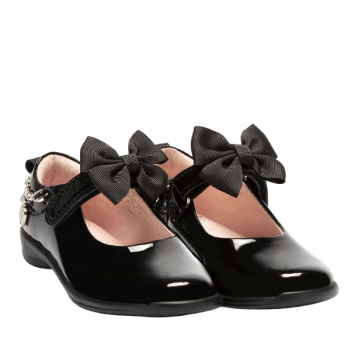 Lelli Kelly School Shoes Girls Black Patent Alicia