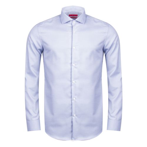 Mens Light Blue Kason Print Slim Fit L/s Shirt 28643 by HUGO from Hurleys