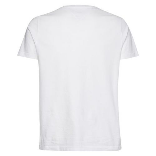 Mens White Square Logo S/s T Shirt 109254 by Tommy Hilfiger from Hurleys