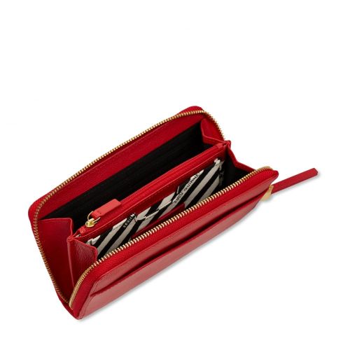 Womens Red Cupids Bow Continental Purse 11838 by Lulu Guinness from Hurleys