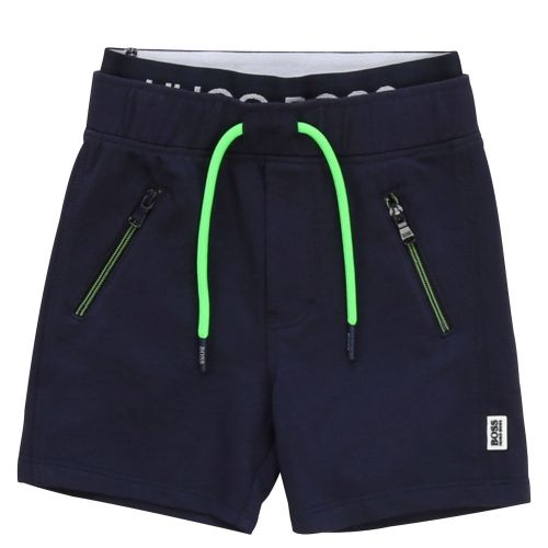 Toddler Navy Logo Waistband Sweat Shorts 56001 by BOSS from Hurleys