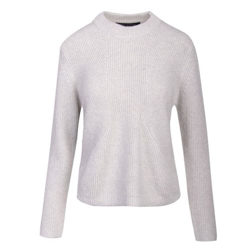 Womens Dove Grey Melange Nadia Mozart Rib Knitted Jumper 97245 by French Connection from Hurleys