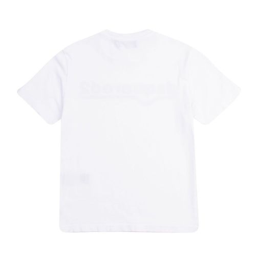 Boys White Branded Line S/s T Shirt 92837 by Dsquared2 from Hurleys
