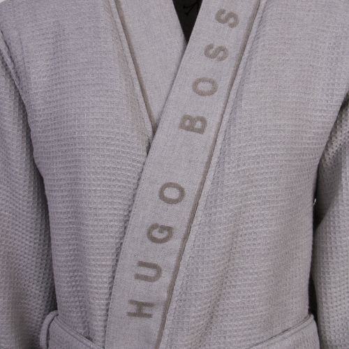 Mens Medium Grey Waffle Kimono Robe 51724 by BOSS from Hurleys
