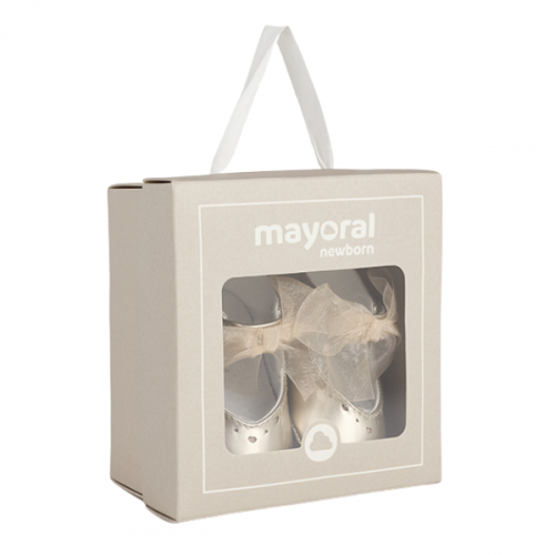 Mayoral Baby Light Gold Mary Jane Shoes