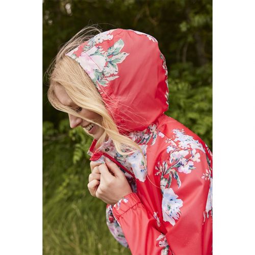Womens Hallaton Floral Golightly Packable Waterproof Coat 102981 by Joules from Hurleys