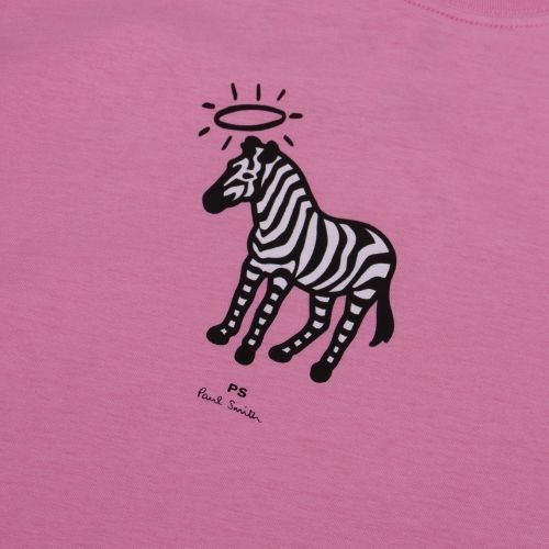 Mens Powder Pink Halo Zebra S/s T Shirt 60424 by PS Paul Smith from Hurleys
