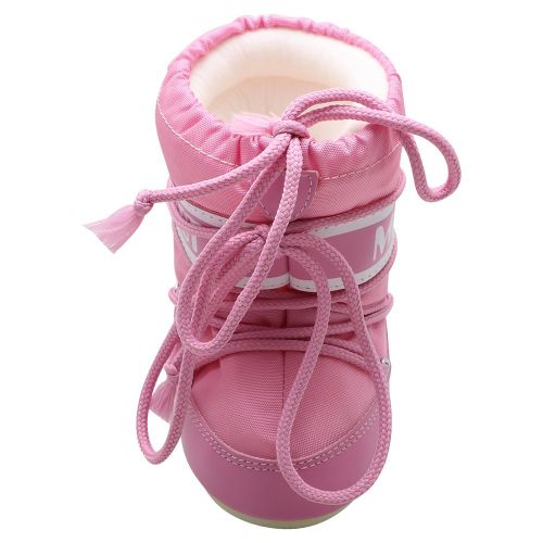 Girls Pink Mini Nylon Boots (19/22) 100385 by Moon Boot from Hurleys