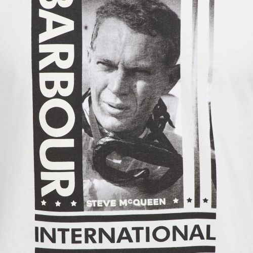 Mens Whisper White Goggles Steve S/s T Shirt 90758 by Barbour Steve McQueen Collection from Hurleys