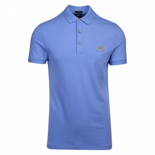 Casual Mens Pale Blue Passenger Slim Fit S/s Polo Shirt 37599 by BOSS from Hurleys