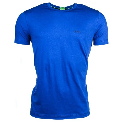 Mens Open Blue Tee Small Logo S/s Tee Shirt 68416 by BOSS from Hurleys