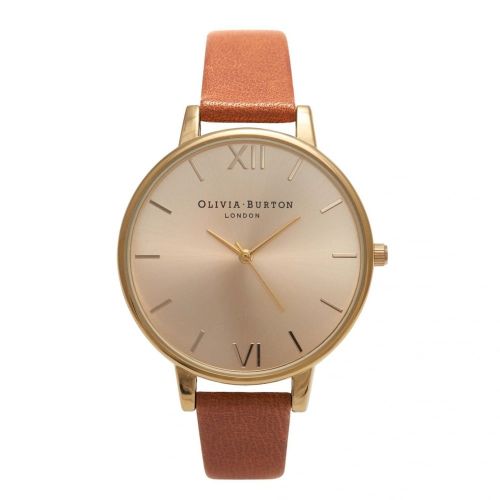 Tan & Gold Big Dial Watch 72872 by Olivia Burton from Hurleys