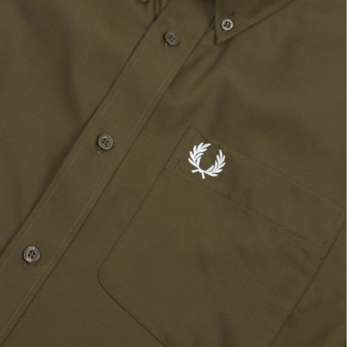 Mens Dark Thorn Oxford L/s Shirt 47688 by Fred Perry from Hurleys