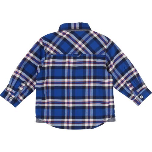 Boys Electric Blue Check L/s Shirt 13358 by Timberland from Hurleys