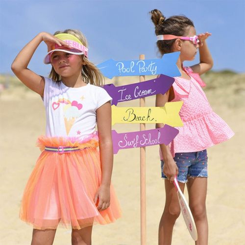 Girls Orange/White Ice Cream Net Skirt Dress 104424 by Billieblush from Hurleys